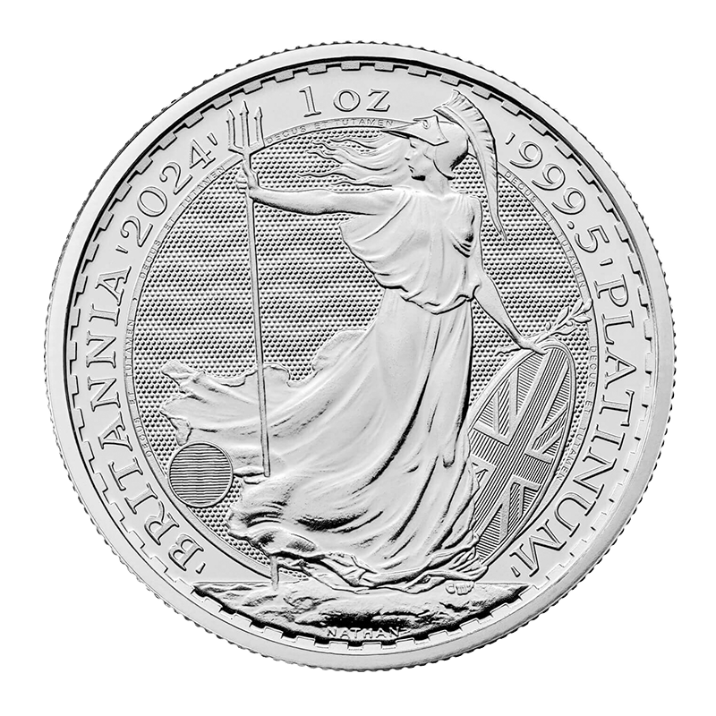 Image for 1 oz Platinum Britannia Coin (2024) from TD Precious Metals